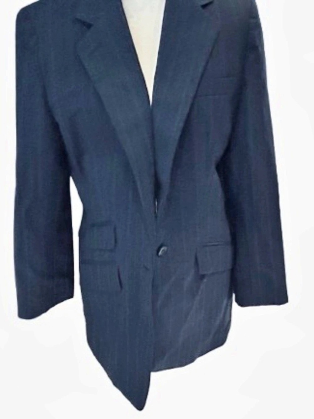 Vintage Wool RALPH LAUREN Blazer Jacket  Designer Large 99s Y2K Fall Polo Logo